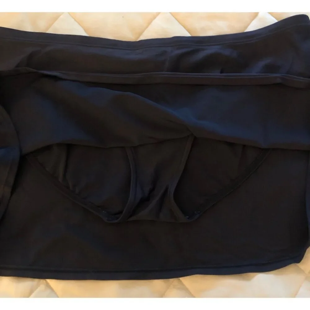 Women's Croft & Barrow Black Tennis Athletic Skirt Size 14 - Picture 3 of 7